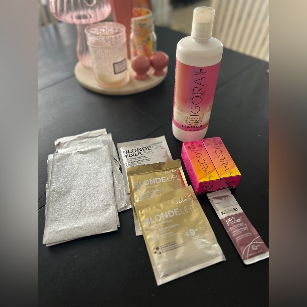 Professional lightener and toners - salon - hair